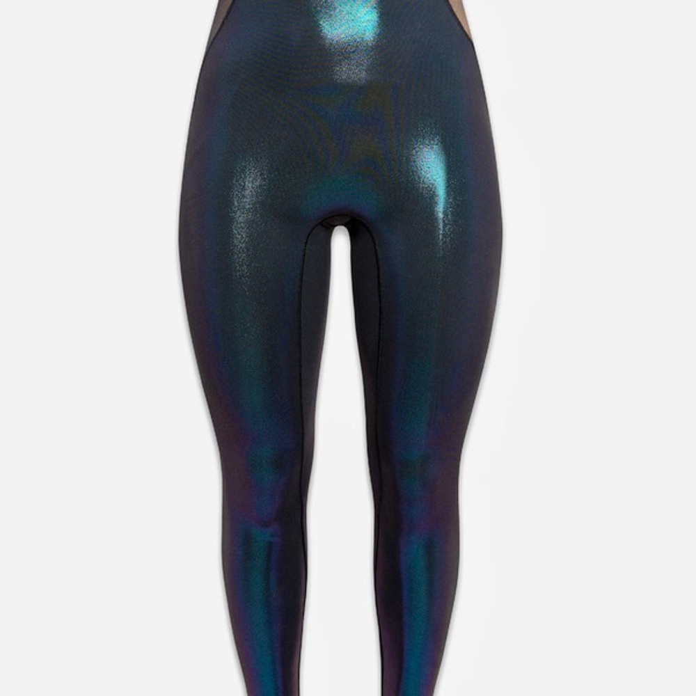 NWT: Savage x Fenty Fast Lane Oil Slick Leggings (L)